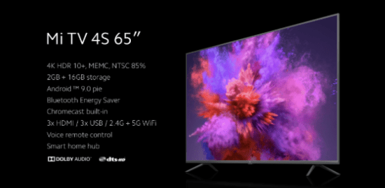 تلویزیون 4K 65 اینچ شیائومی
