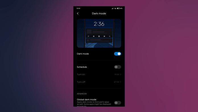 حل مشکلات دارک مود در MIUI 11